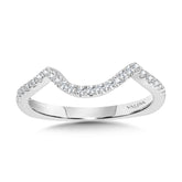 Curved Diamond Wedding Band